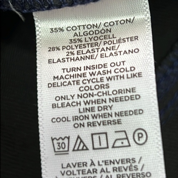 Loft Waxed Denim Jeans Size 8P Navy Blue Skinny High-Rise New w/o Tags - Picture 8 of 11